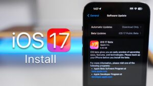 تثبيت تحديث iOS 17