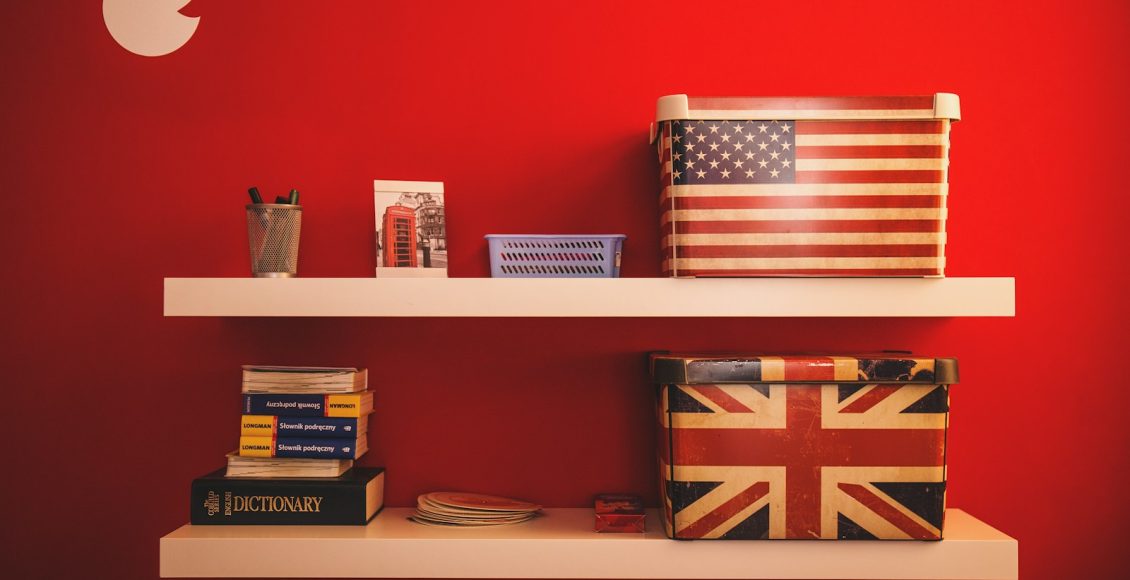 two gift boxes on floating shelf
